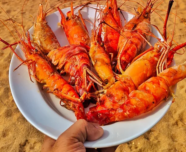 Sri Lankan Lobster Seafood Beach